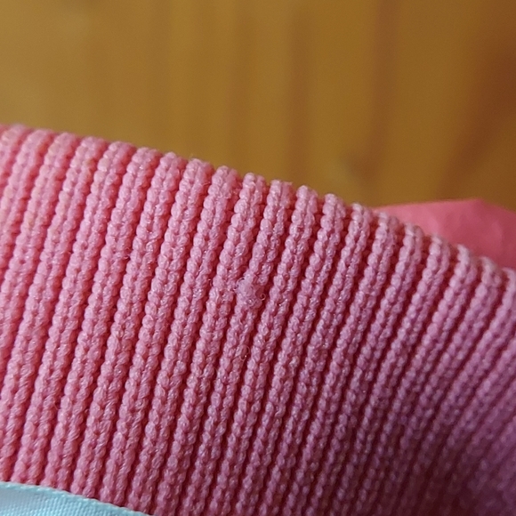 1st Down Vintage Coral Pink Nylon Duck Down Blend Full Zip Jacket - Picture 7 of 16